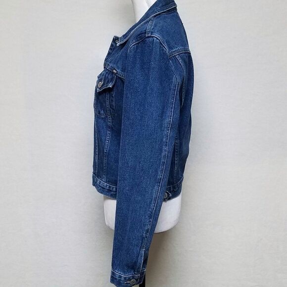 VINTAGE 90s Stephen Hardy Squeeze Denim Jacket M - Picture 6 of 9